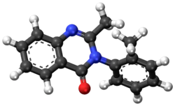 Methaqualone ball-and-stick model.png