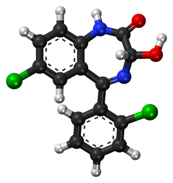 File:Lorazepam ball-and-stick model.png