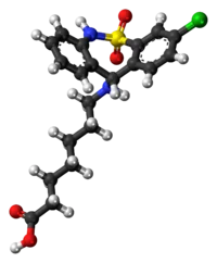 Tianeptine molecule ball.png